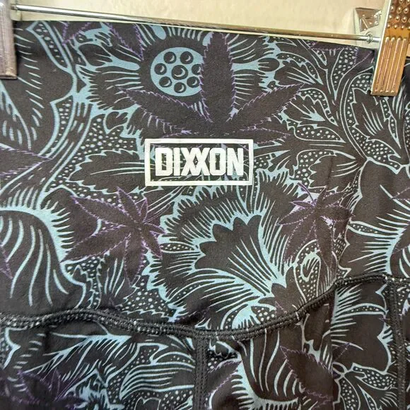 Dixxon Women's Purple Haze Classic Leggings Floral Abstract Loud Print Size S - Picture 7 of 9